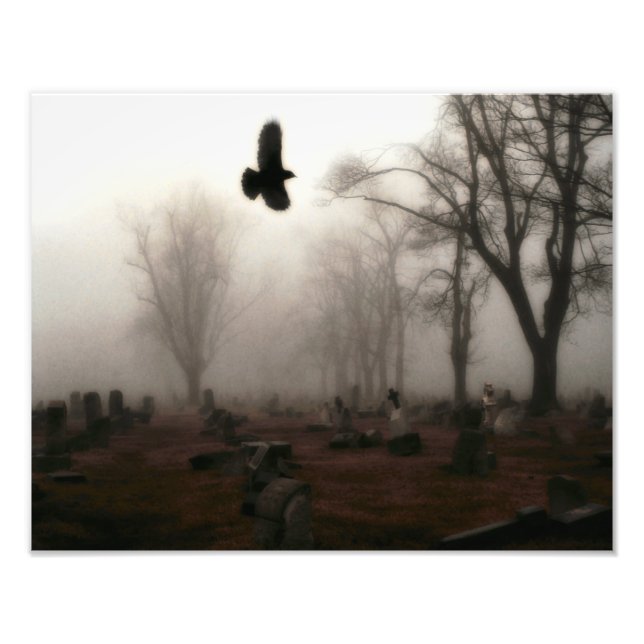 Impression Photo Vol D'Un Corbeau D'Halloween (Devant)