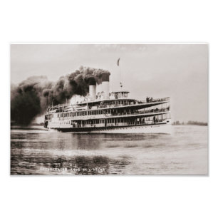 Impression Photo Voleur à vapeur des Grands Lacs Tashmoo 1908