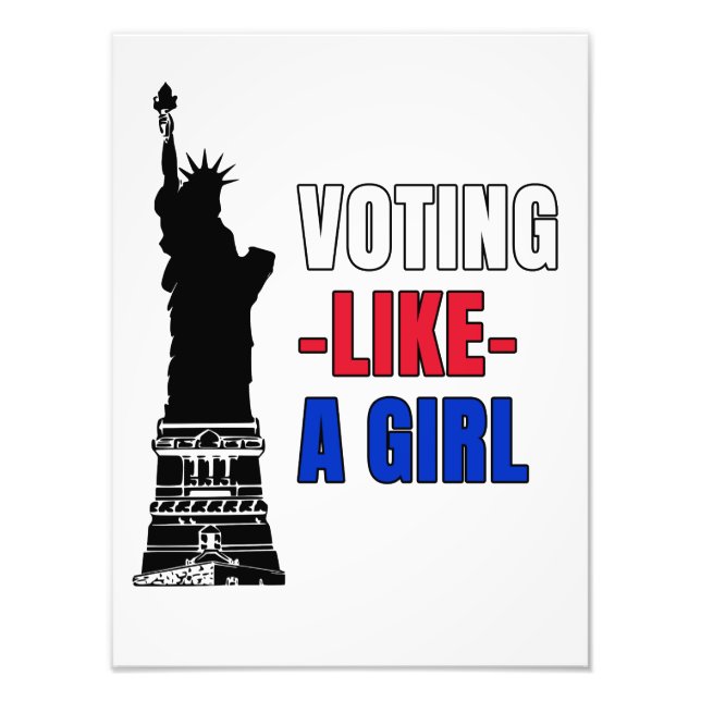 Impression Photo Voter comme une fille (Devant)
