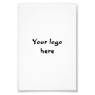 Impression Photo votre logo ici simple minimum classique