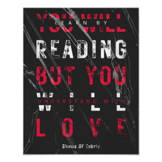 Impression Photo vous comprendrez avec l'amour citation inspirante
