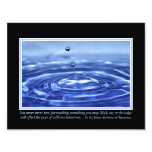 Impression Photo Vous ne savez jamais la citation 11" de Palmer x