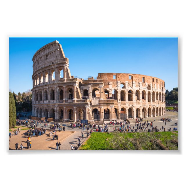 Impression Photo Vue aérienne Colisée ou Colisée Rome Italie (Devant)