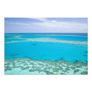 Impression Photo Vue aérienne de la Grande Barrière de corail par