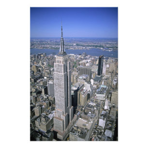 Impression Photo Vue aérienne de l'Empire State Building et