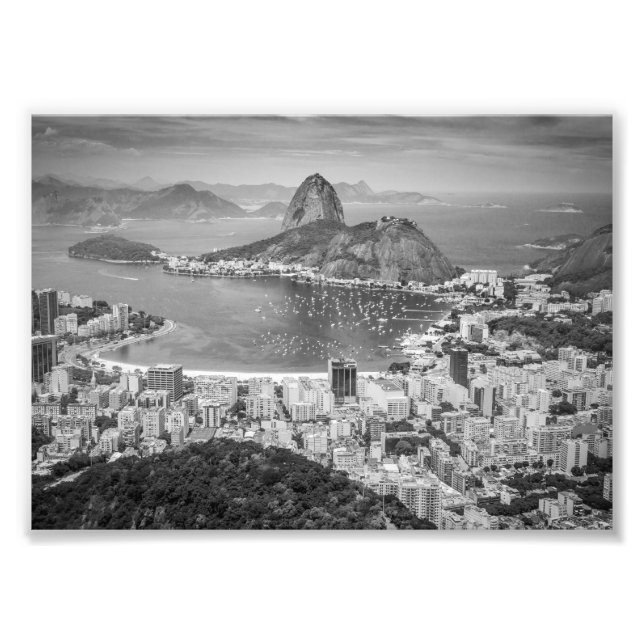 Impression Photo Vue aérienne du B&W Rio de Janeiro (Devant)