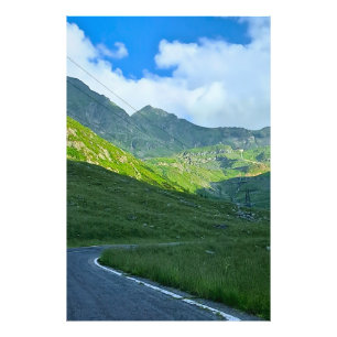 Impression Photo Vue alpine de Transfagarasan – Art montagneux de R