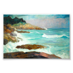 Impression Photo Vue de la côte du Maine par Newell Convers Wyeth
