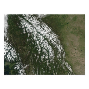 Impression Photo Vue des montagnes rocheuses