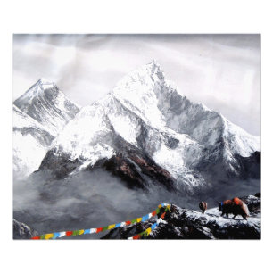 Impression Photo Vue Panoramique Sur Everest Mountain