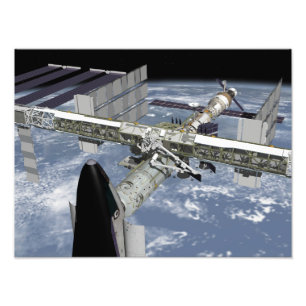 Impression Photo Vue rapprochée de la navette amarrée