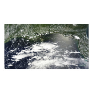 Impression Photo Vue satellite des fuites d'huile 2