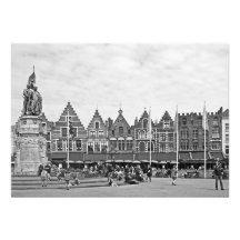 Vue sur la Grand-Place de Bruges