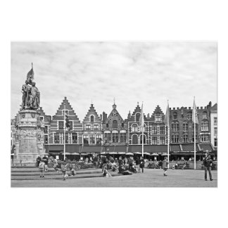 Impression Photo Vue sur la Grand-Place de Bruges