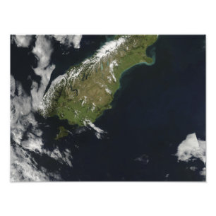 Impression Photo Vue sur la plus grande partie de l'île sud de Nouv