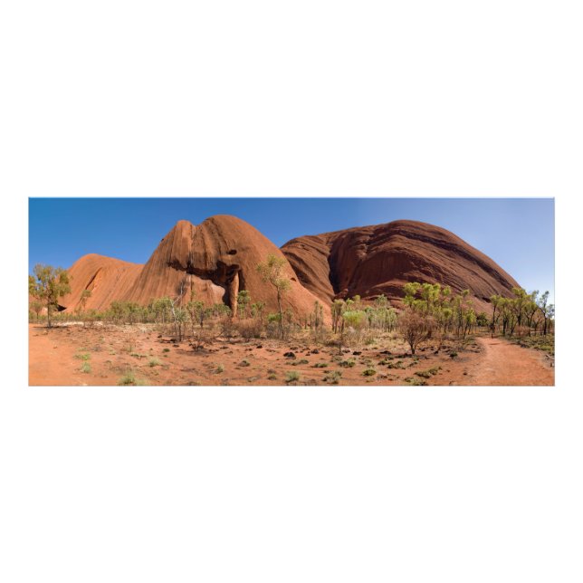 Impression Photo Vue unique de Uluru Ayers Rock Outback Australie (Devant)