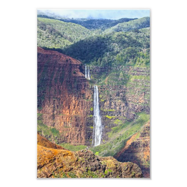 Impression Photo Waipoo Falls, Waimea Canyon, Kauai, Hawaii (Devant)