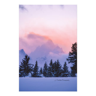 Impression Photo Wall Art Teton Winter Sunrise Print