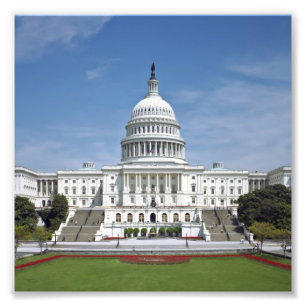 Impression Photo Washington DC de bâtiment de capitol des USA de l