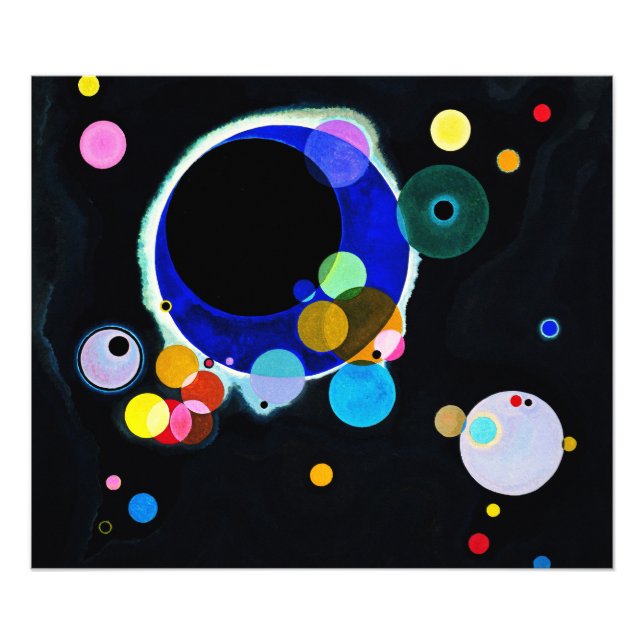 Impression Photo Wassily Kandinsky - Plusieurs cercles (Devant)