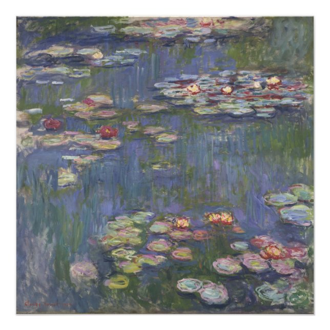 Impression Photo Water Lilies by Claude Monet (Devant)