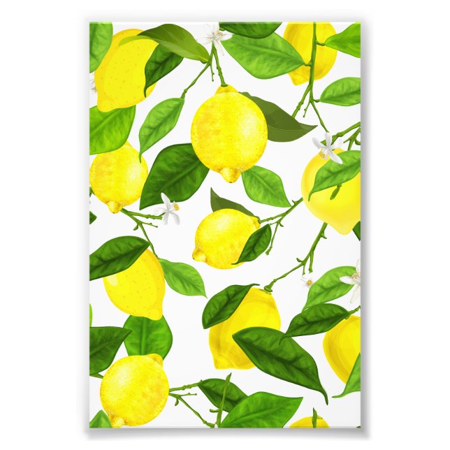Impression Photo Watercolor Lemon (Devant)