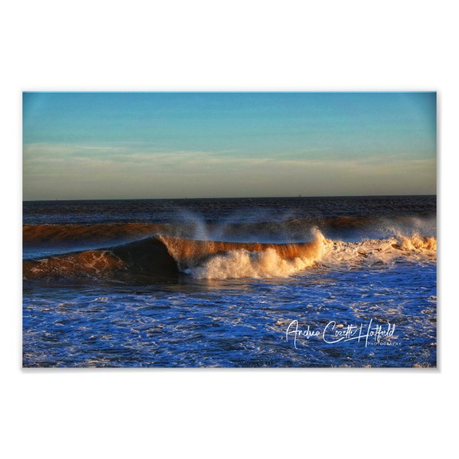 Impression Photo Waves in Blue (Devant)