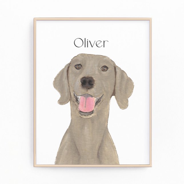 Impression Photo Weimaraner Art personnalisé (Créateur téléchargé)