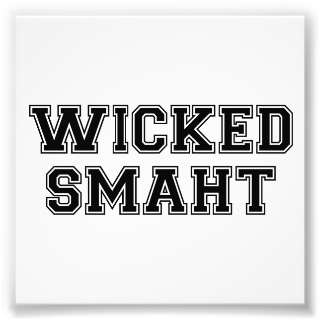 Impression Photo Wicked Smart (Smaht) College Boston (Devant)