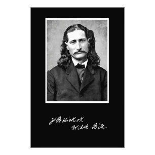Impression Photo 'Wild Bill' James Butler Hickok dans son Premier