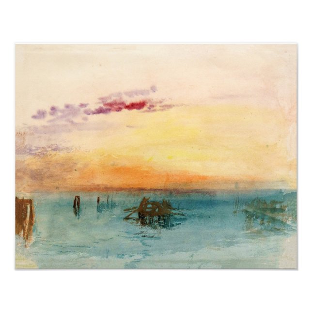 Impression Photo William Turner - La lagune près de Venise au couch (Devant)