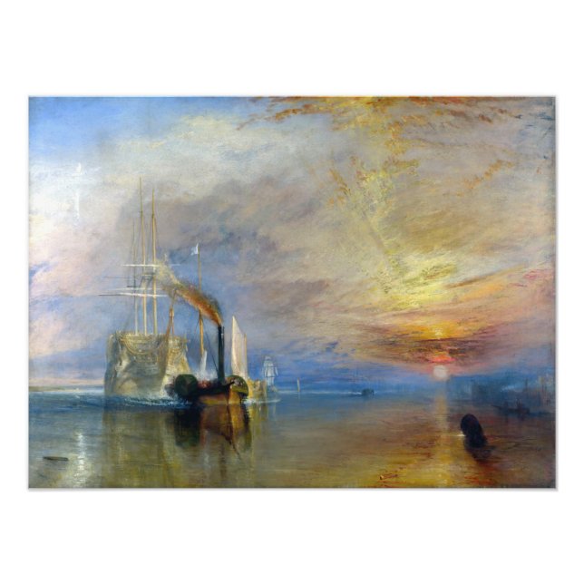 Impression Photo William Turner - Le Temeraire de combat (Devant)