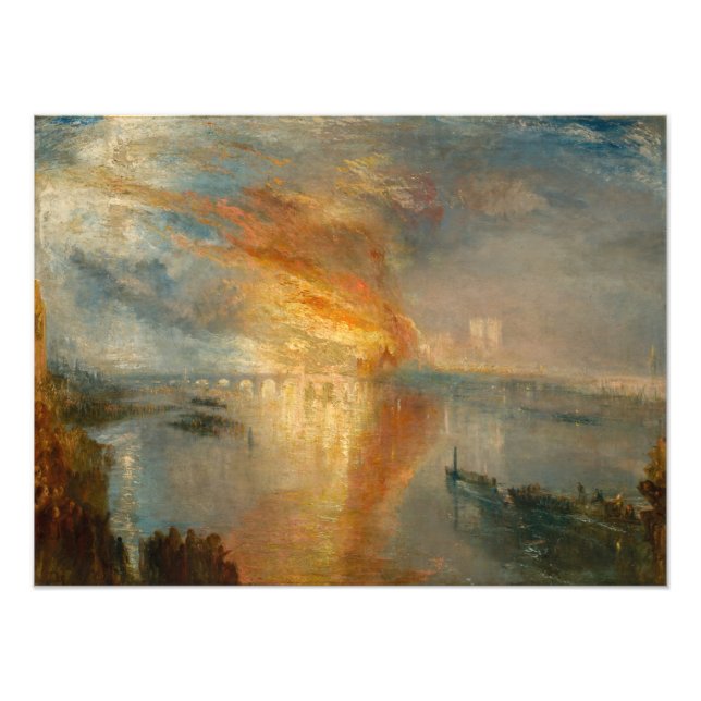 Impression Photo William Turner - L'incendie du Parlement (Devant)
