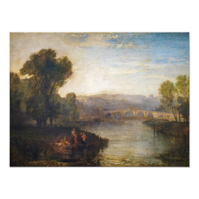 Impression Photo William Turner - Vue sur Richmond Hill et le pont (Devant)
