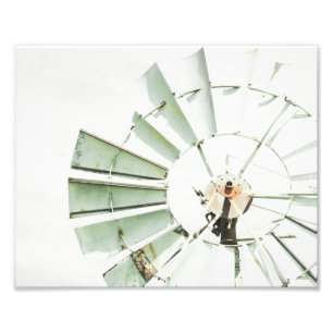 Impression Photo Windmill Power Farmhouse Rural