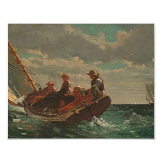 Impression Photo Winslow Homer - Breezing Up (Un Vent Juste) (Devant)