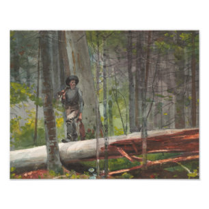 Impression Photo Winslow Homer - Hunter dans les Adirondacks