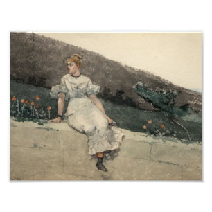 Impression Photo Winslow Homer - Le mur du jardin