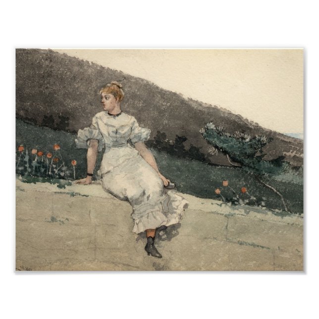 Impression Photo Winslow Homer - Le mur du jardin (Devant)