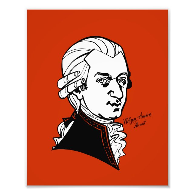 Impression Photo Wolfgang Amadeus Mozart (Devant)