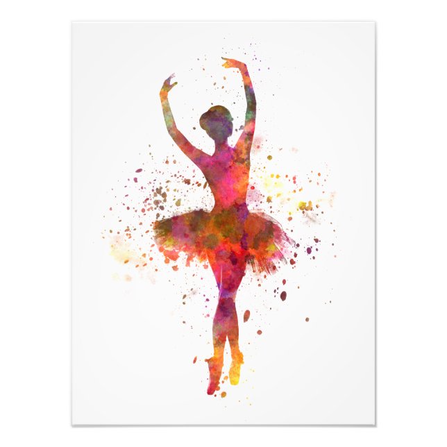 Impression Photo Woman ballerina ballet dancer dancing (Devant)