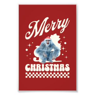 Impression Photo Yeti drôle - Joyeux Noël