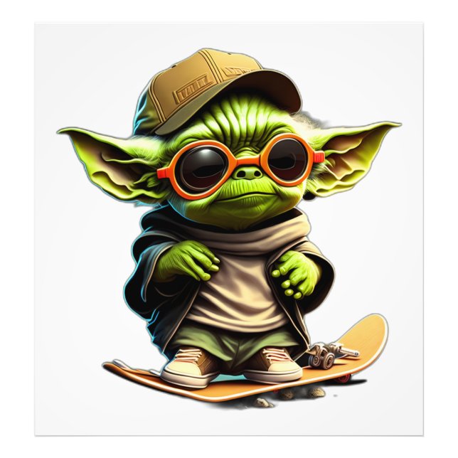 Impression Photo Yoda Skate (Devant)