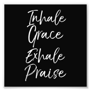 Impression Photo Yoga Dit Inhale Grace Exhale Louer Yoga Lover