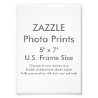 Impression photo Zazzle Custom 5" x 7" (format de 