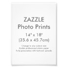 Zazzle Personnalisé 14" x 18" Modèle d'impression 