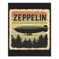 Zeppelin Rétro Dirigible Aéronef Zepelin Zepplin