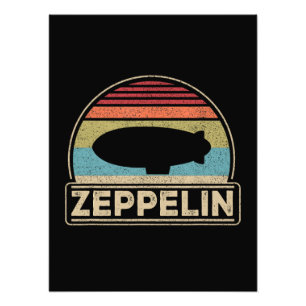 Impression Photo Zeppelin Vintage Rétro Zeppelin Chemise Dirigible