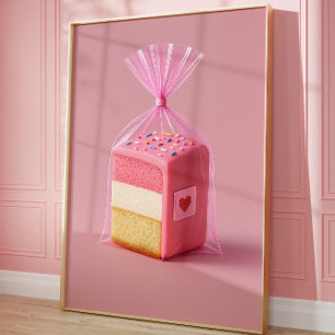 Impression Pink Cake Art, Boulangerie murale mure 