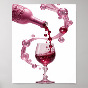 Impression PINK WINE Argentée Crisp